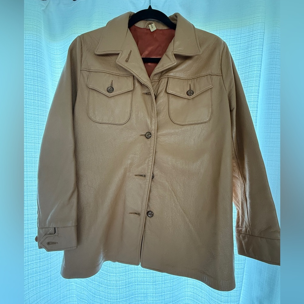 Vintage, hand made genuine deerskin blazer.